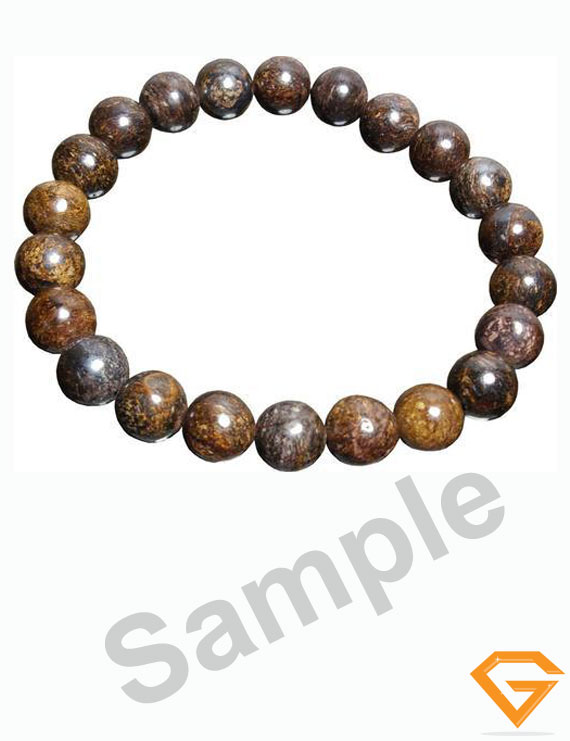 Natural Bronzite Stone Bracelet 8 mm